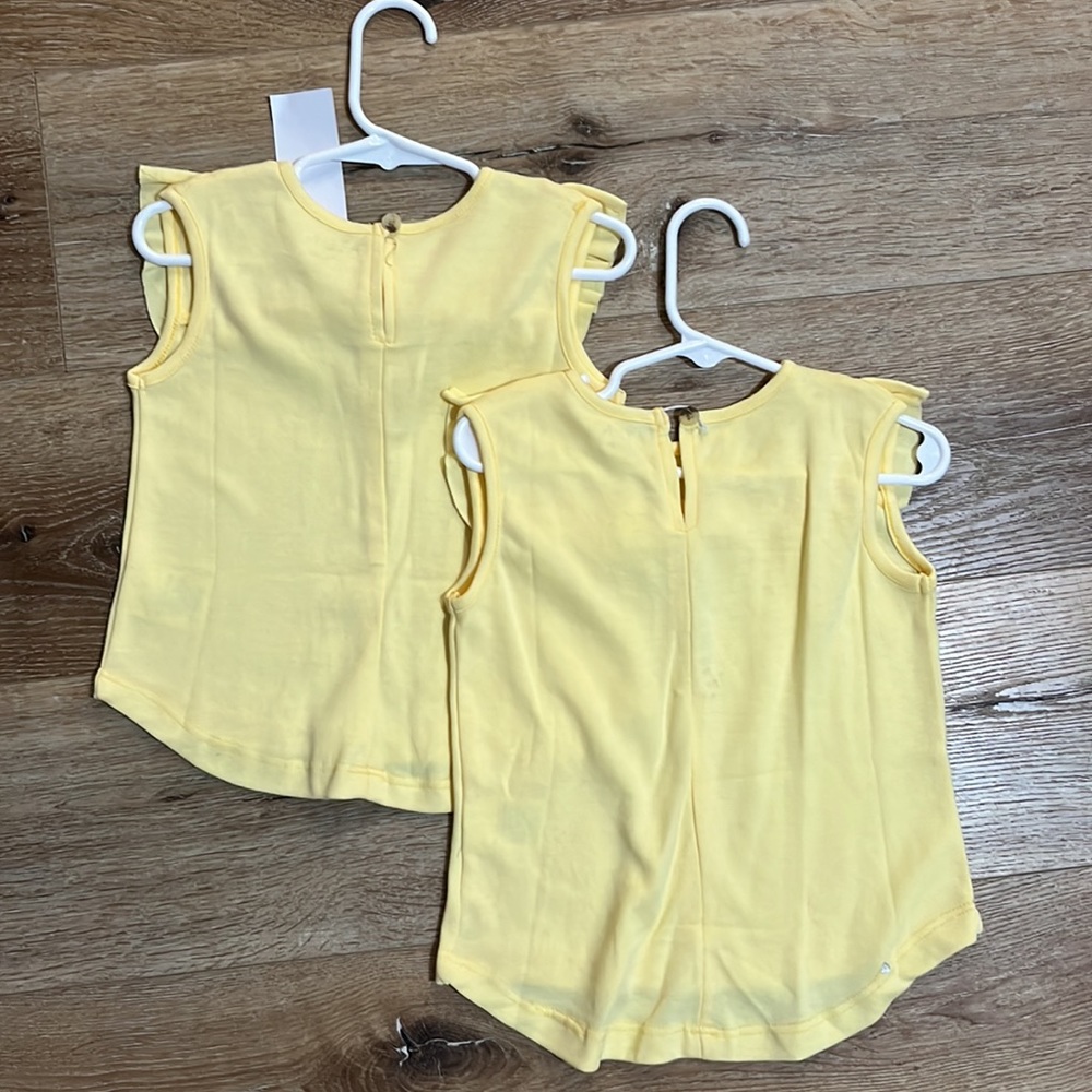 A.T.U.N Yellow Ruffle Sleeve Top - Picture 4 of 4